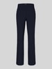 Stehmann Regular fit rechte broek van viscosemix model 'Editta' Marineblauw