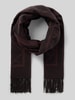 CK Calvin Klein Schal mit Ausfransungen Bordeaux