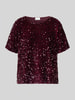 Vila Blouseshirt met pailletten, model 'FAITH' Prune