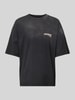 REVIEW T-shirt z nadrukiem z logo Czarny