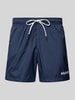 BOSS Zwembroek met elastische band, model 'Dogfish' Marineblauw