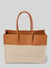 Coccinelle Shopper mit Label-Stitching Modell 'MYRTHA' Cognac