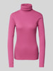 Marc O'Polo Denim Longsleeve mit Rollkragen Fuchsia