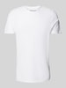 MCNEAL T-shirt z prążkowanym okrągłym dekoltem Biały