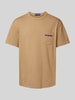 Polo Sport T-Shirt mit Label-Stitching Khaki