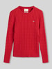 GANT Pullover mit Logo-Stitching Rot