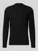 JOOP! COLLECTION Regular fit pullover van mix van viscose en wol model 'Wylandor' Zwart