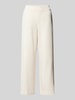 Lanius Relaxed fit stoffen broek met elastische band Offwhite