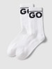 HUGO Socken mit Label-Stitching im 2er-Pack Weiss