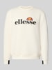 Ellesse Sweatshirt mit Label-Print Modell 'CORVARO' Offwhite