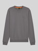 BOSS Orange Regular fit sweatshirt van puur katoen, model 'WESTART' Antraciet