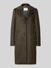 s.Oliver RED LABEL Regular fit lange jas met wol Kaki