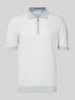 GRAN SASSO Regular fit poloshirt met ritssluiting Lichtgrijs