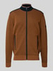 bugatti Sweatjacke mit Stehkragen Camel