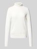 Christian Berg Woman Strickpullover mit gerippten Abschlüssen Offwhite