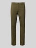 Tommy Hilfiger Straight fit chino van katoenmix Olijfgroen