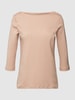 Christian Berg Woman Shirt met lange mouwen met boothals Lichtbruin