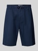 s.Oliver RED LABEL Relaxed Fit Bermudas aus Leinen-Baumwoll-Mix Dunkelblau