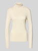 ICHI Strickpullover mit Rollkragen Modell 'MAFA' Offwhite