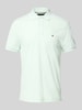 Tommy Hilfiger Regular Fit Poloshirt aus Baumwoll-Leinen-Mix Hellgruen