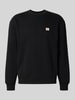 Calvin Klein Jeans Regular fit sweatshirt met logopatch, model 'Terry' Zwart