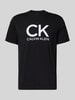 Calvin Klein Jeans T-shirt met labelprint Zwart