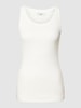 Marc O'Polo Denim Tanktop met U-hals Offwhite