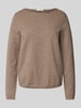 Marc O'Polo Regular Fit Pullover mit U-Boot-Ausschnitt Mittelbraun Mel