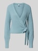 ONLY Regular Fit Strickjacke mit Rippenmuster Modell 'AMANDA' Ocean
