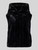GUESS Weste aus Kunstfell mit Kapuze Modell 'SOPHY' Black