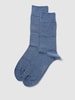 camano Socken mit Stretch-Anteil im 2er-Pack Blau