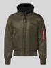 Alpha Industries Bomberjacke mit Reißverschlusstasche am Ärmel Dunkelgruen