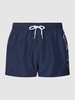 Gant Badehose mit Logo-Print Marine