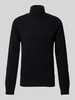 Casual Friday Rollkragenpullover mit Label-Detail Modell 'Karl' Anthrazit Melange