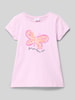 s.Oliver RED LABEL A-Linie T-Shirt aus reiner Baumwolle Flieder