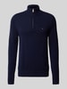 Tommy Hilfiger Wollpullover mit Stehkragen Modell 'LAMBSWOOL' Marine