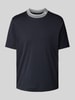 Emporio Armani T-Shirt mit Label-Stitching Marine