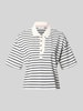 Christian Berg Woman poloshirt met korte knoopsluiting Donkerblauw