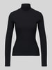 HUGO Slim Fit Langarmshirt aus Baumwoll-Mix Modell 'Driza_4' Black