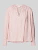 Tommy Hilfiger Regular Fit Blusenshirt aus Viskose mit Stehkragen Rosa