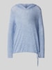 Tom Tailor Loose Fit Hoodie aus Mouline-Garn Hellblau