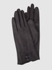 EEM Touchscreen-Handschuhe in Veloursleder-Optik Anthrazit