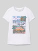 s.Oliver RED LABEL Regular Fit T-Shirt aus reiner Baumwolle Weiss