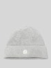 BOSS Beanie van een mix van wol en kasjmier, model 'LEAH' Middengrijs