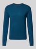 MCNEAL Strickpullover mit Rundhalsausschnitt Petrol Melange