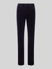 Christian Berg Woman straight fit jeans van katoenmix in corduroy look Donkerblauw