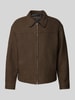 Jack & Jones Premium Jack met platte kraag, model 'RAPHAEL' Donkerbruin