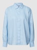 Christian Berg Woman Selection Overhemdblouse van linnen Lichtblauw