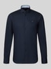 Tommy Hilfiger Tailored Slim fit zakelijk overhemd van puur katoen Marineblauw