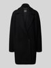BOSS Lange wollen jas met reverskraag, model 'CALODINO2' Zwart